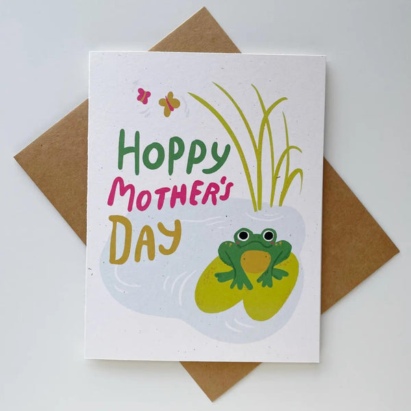 Hoppy Mother's Day Frog Greeting Card