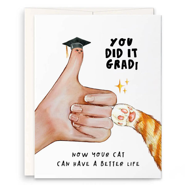 Thumb Up Grad Graduation Card