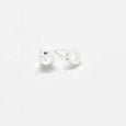 Silver Circle Outline Stud Earrings