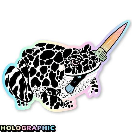 Frog & Switchblade Sticker