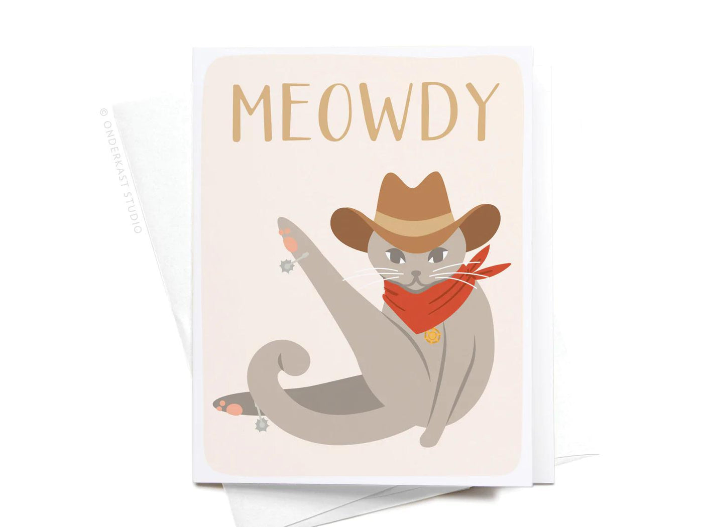 Meowdy Greeting Card