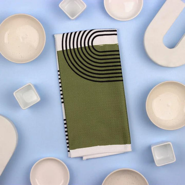 Double Rainbow Colorblock Dish Towel