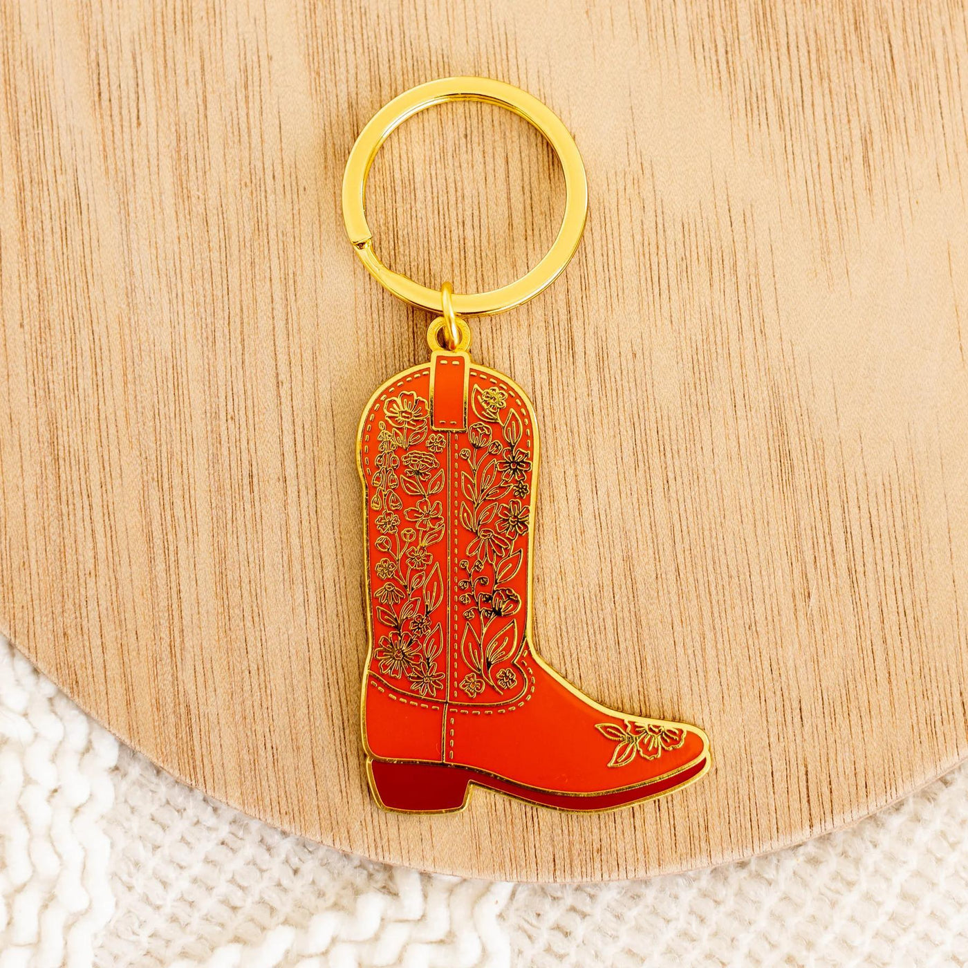 Cowboy Boot Keychain