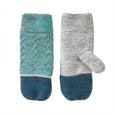 Colorblock Knit Mittens - Made From Recycled Yarn