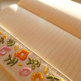 Spring Garden Embroidered Elastic Bookmark