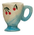 Hand-Painted Stoneware Espresso/Kids Mugs, 8 Styles