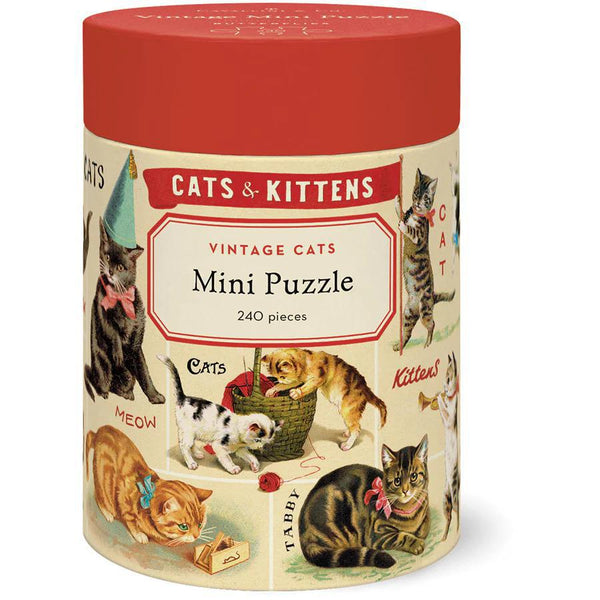 Vintage Cats 240 Pieces Mini Puzzle