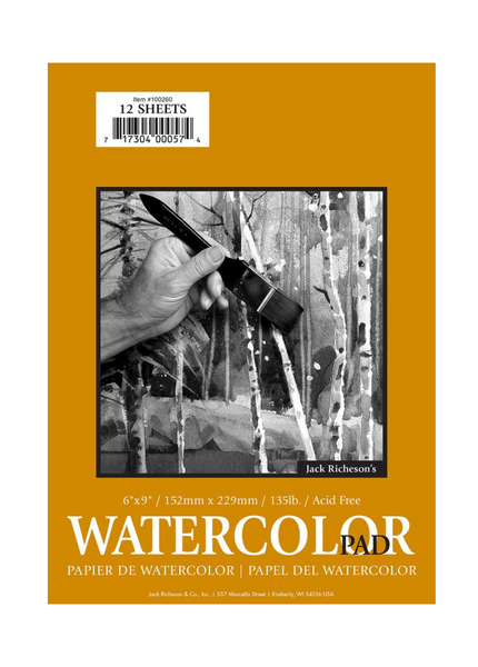 Watercolor Pad - 6x9 (12 Sheets)