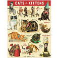Vintage Cats 240 Pieces Mini Puzzle
