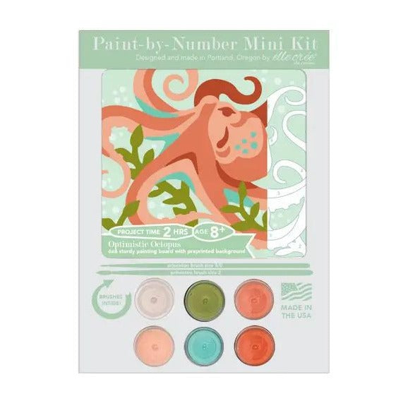 Mini Optimistic Octopus Paint-by-Number Kit