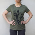 Snake Dahlia Flowers Unisex T-Shirt