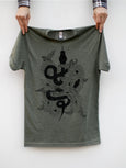 Snake Dahlia Flowers Unisex T-Shirt