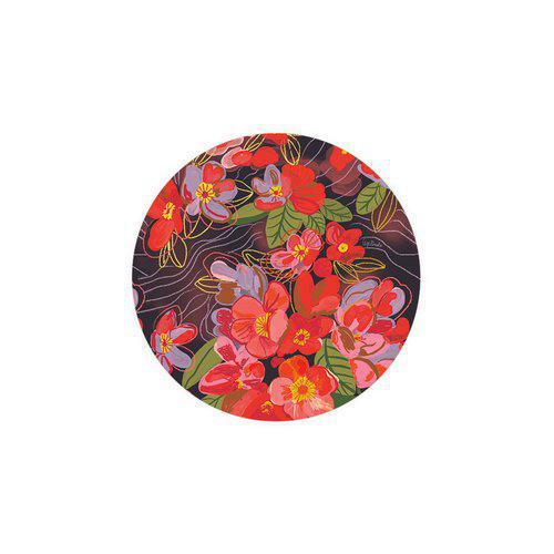 Night Flowers Foil Stamped Coaster