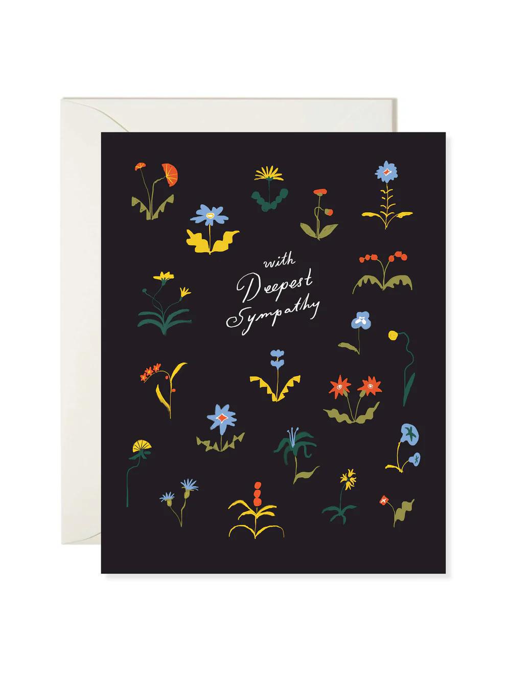 Sympathy Flowers - Classic Floral Sympathy Card