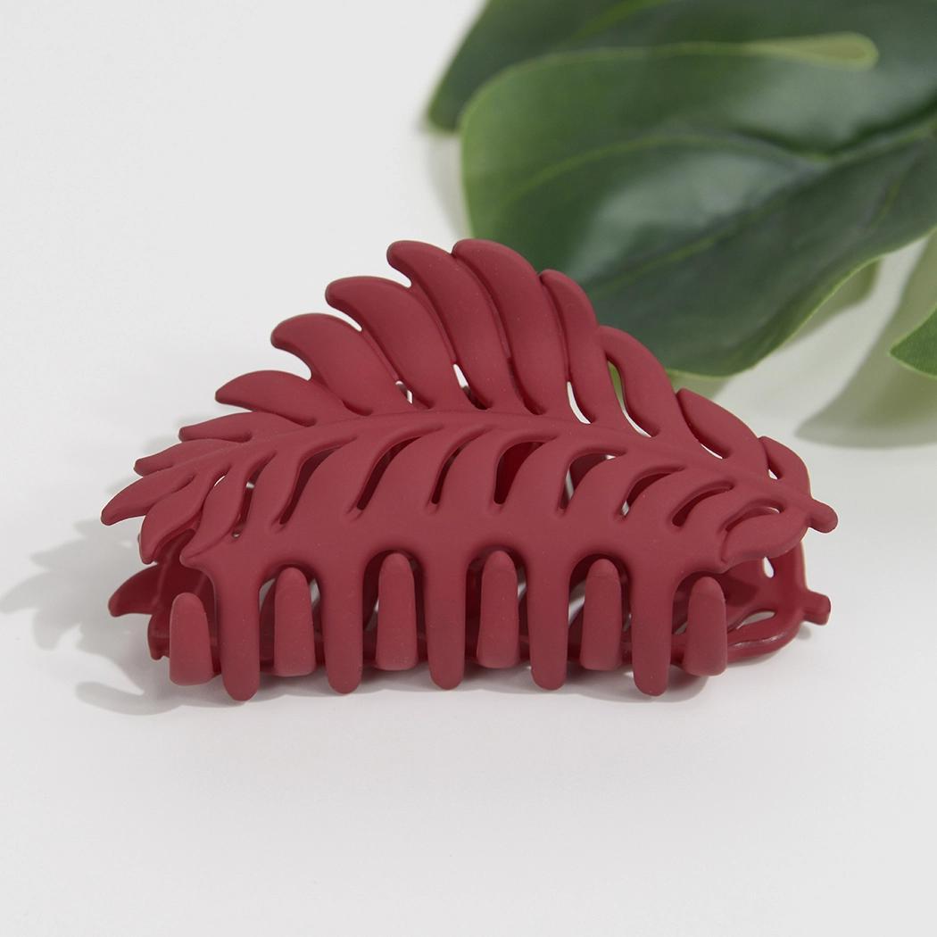 Matte Leaf Claw Hair Clip (3 colors)
