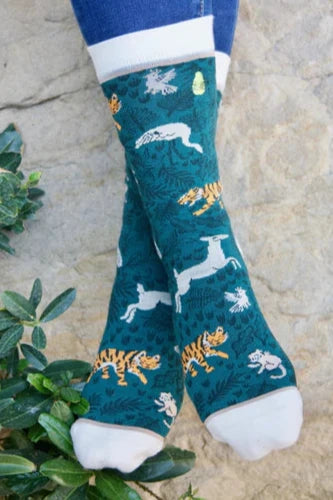 Jungle Fever Crew Socks