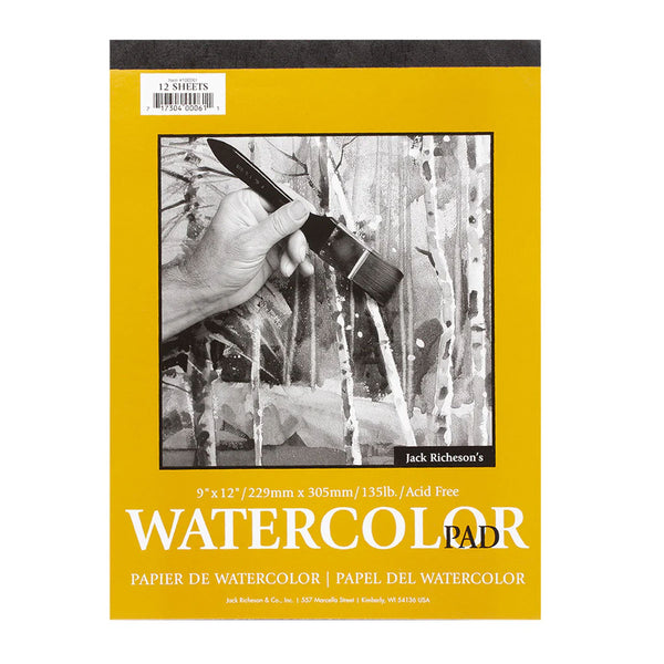 Watercolor Pad - 9x12 (12 Sheets)