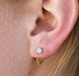 Amazonite Hoop Earrings