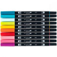 Dual Brush Pen Markers - Tropical Set of 10