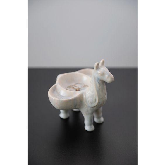 Ceramic Llama Dish