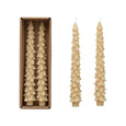 Tree Shaped Unscented Taper Candles, Set of 2 (2 Colors)