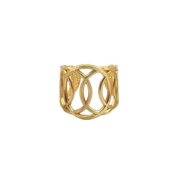 Side by Side Brass Ring