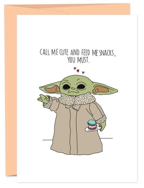 Call Me Cute Grogu Card