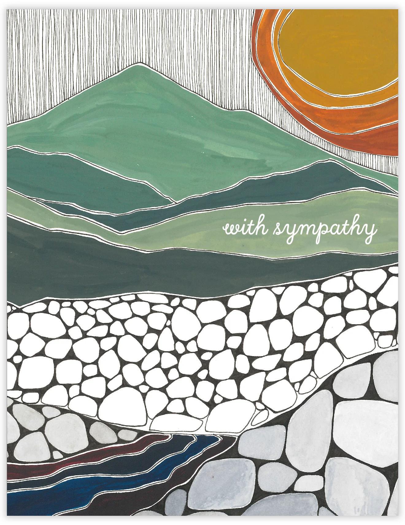 Pebble Beach Sympathy Card