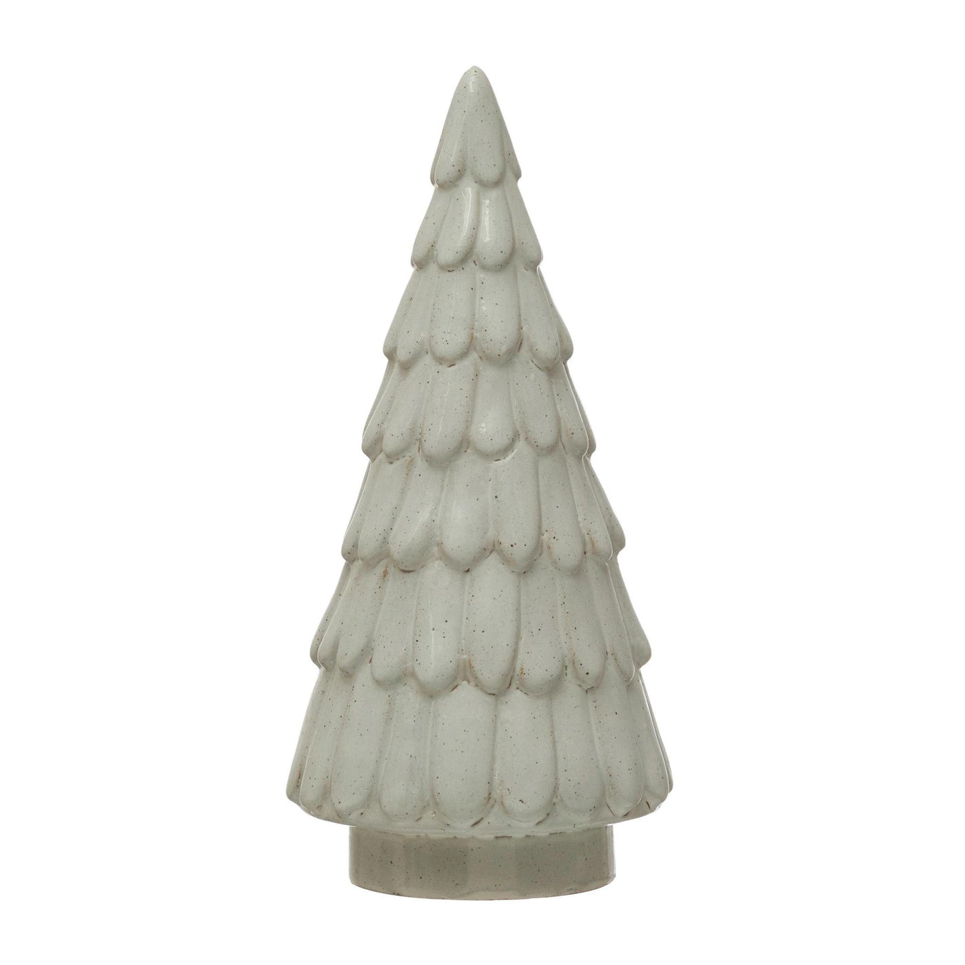 Stoneware Tree with White Glaze