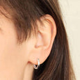 Plain 13mm Huggie Hoop Earrings