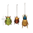 Mercury Glass Beetle Ornament (3 Designs)