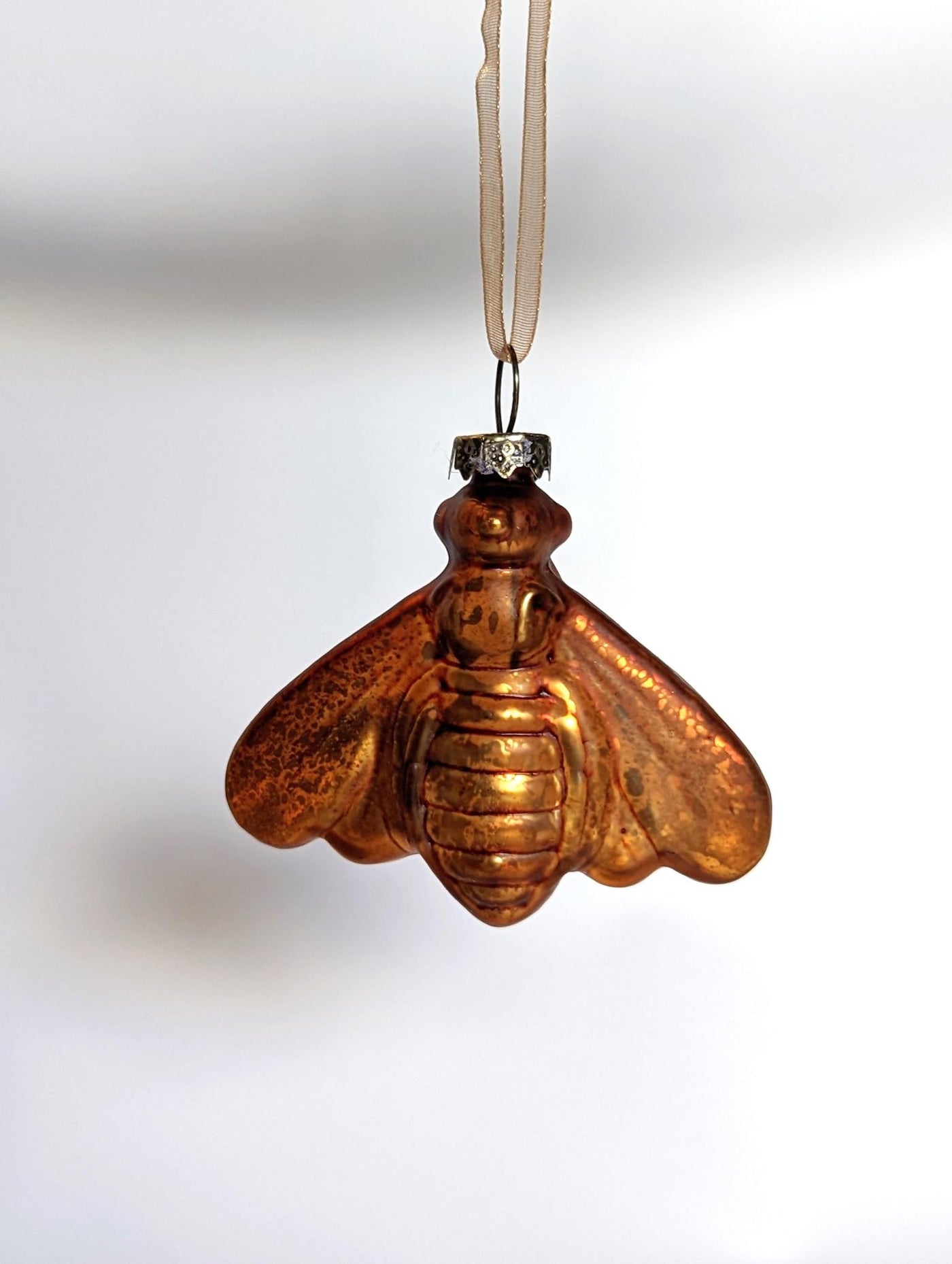 Mercury Glass Bee Ornament