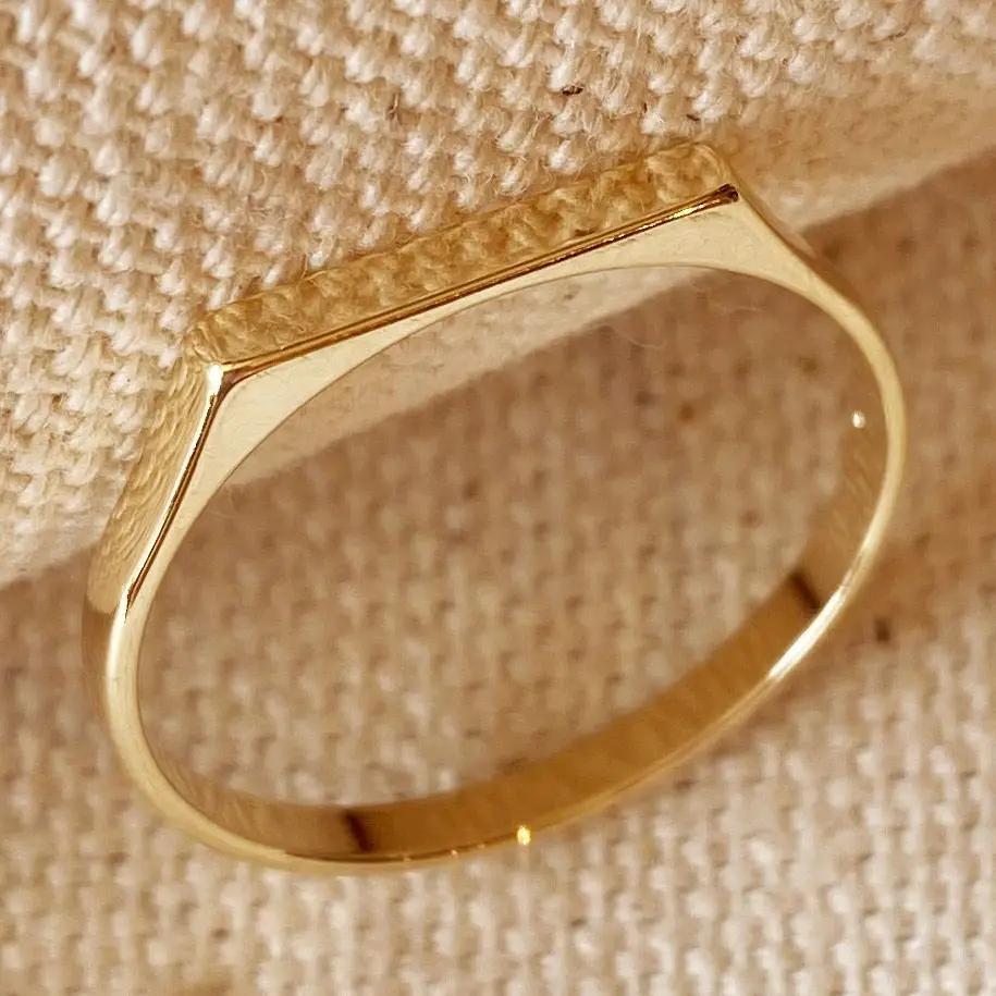 Gold Fill Flat Top Ring