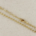 18k Gold Filled Diamond Cut Chain Bracelet