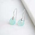 Sterling Silver Aqua Chalcedony Earrings