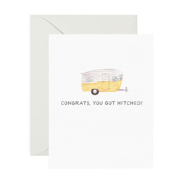 Getting Hitched Wedding Card