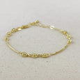 18K Gold Filled Saturn Bracelet