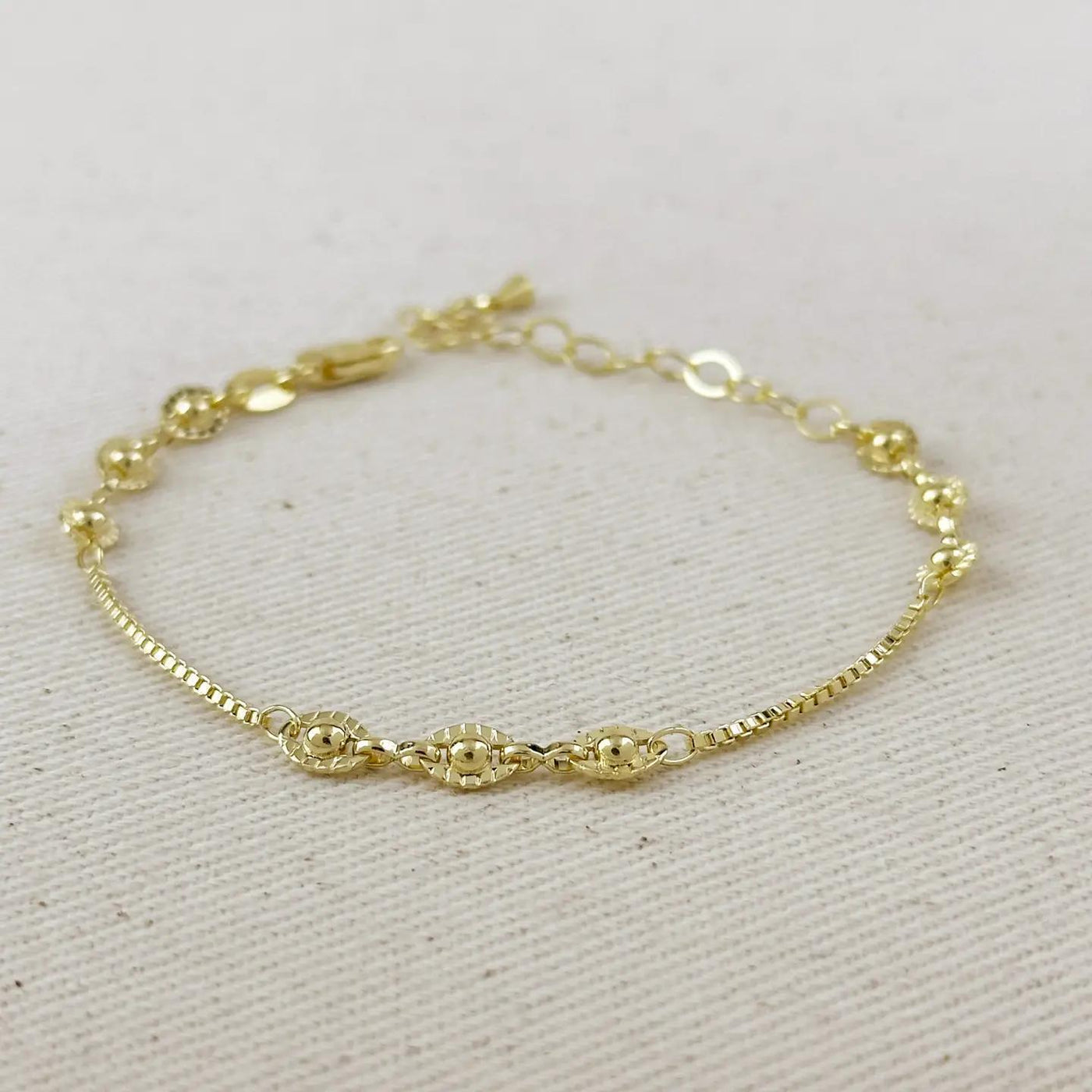 18K Gold Filled Saturn Bracelet