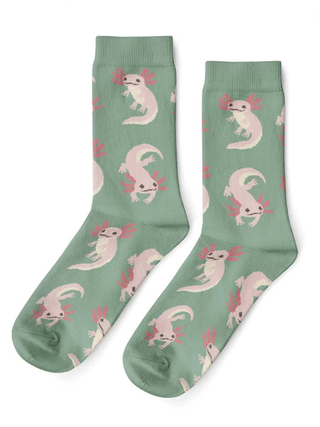Axolotl Large Crew Socks