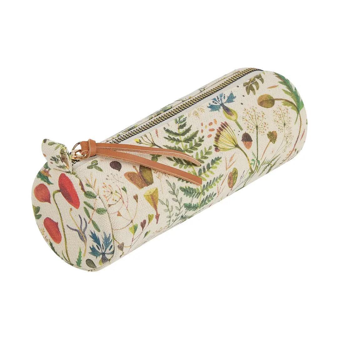 Greens and Flowers Pencil Pouch