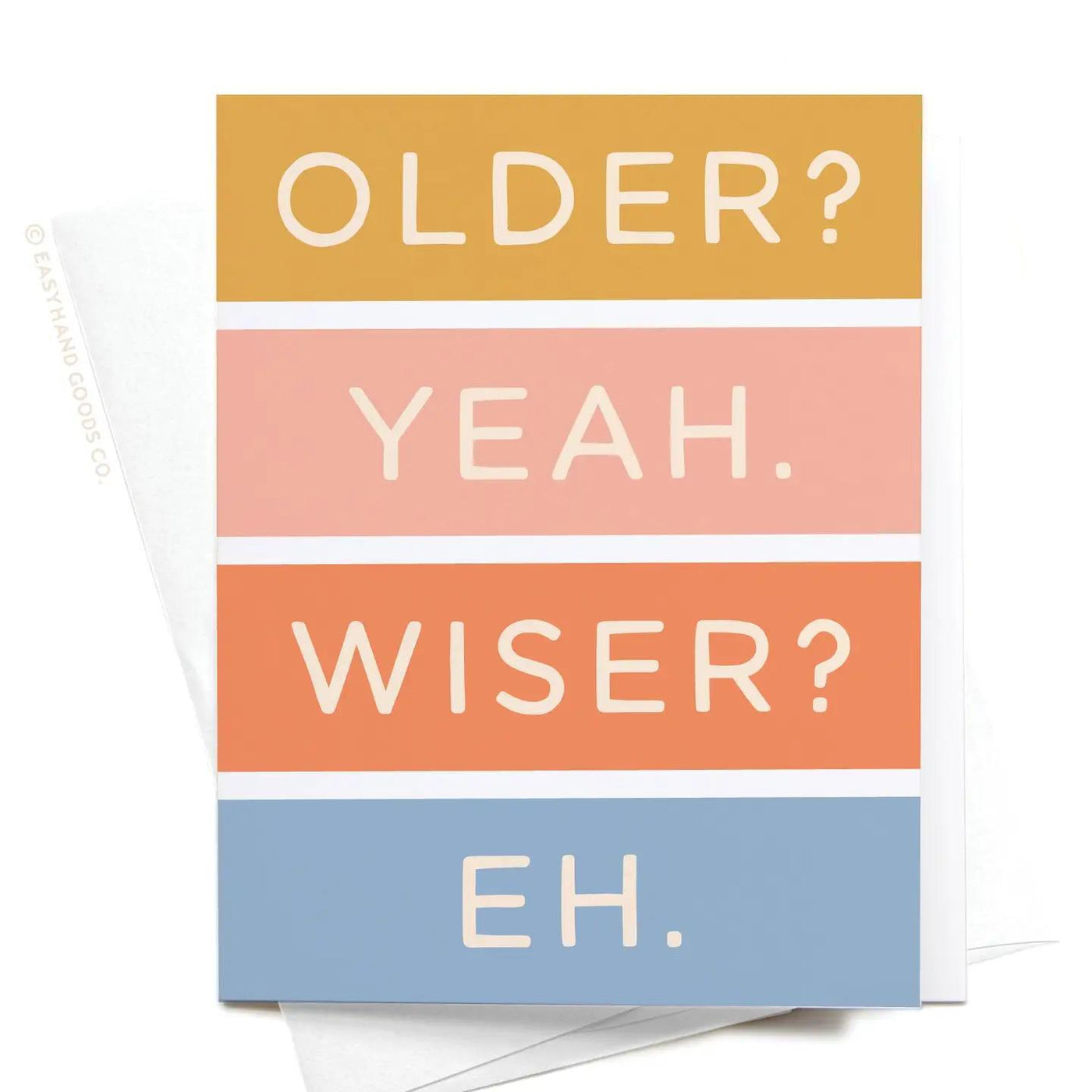 Older Not Wiser Birthday Greeting Card