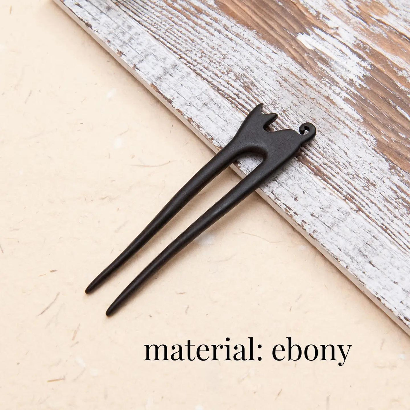Natural Wooden Cat Hair Stick