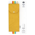Yellow Crinkle Lined Notebook Pouch