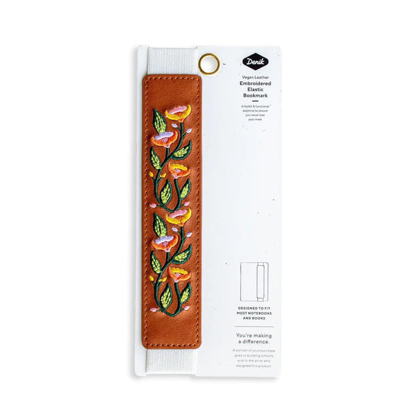 Molina Vine Embroidered Elastic Bookmark