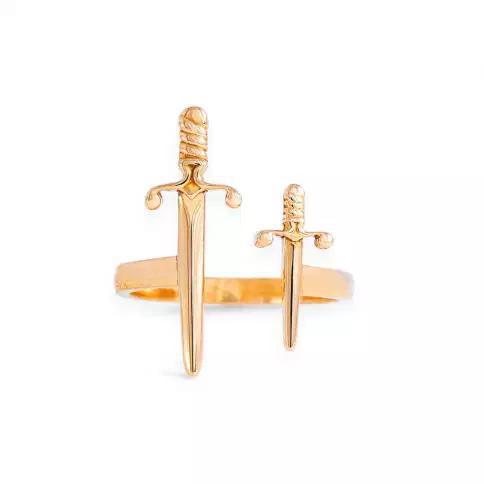 Bronze Adjustable Swords Ring