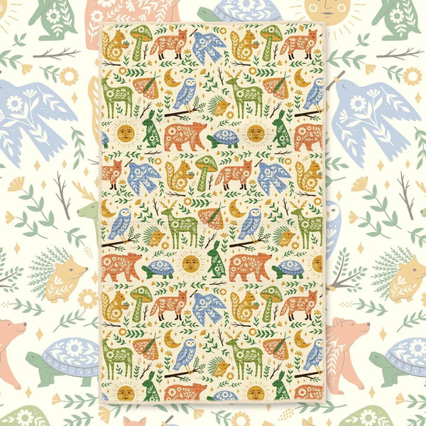 Woodland Friends Tea Towel