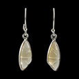 Citrine Earrings Sterling Silver Dangling