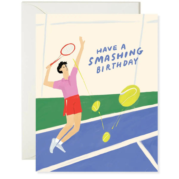 Tennis Birthday Card