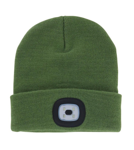 Rechargeable LED Beanie Green