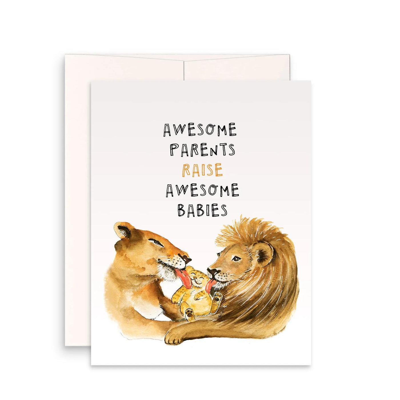 Awesome Parents Lion Baby Card